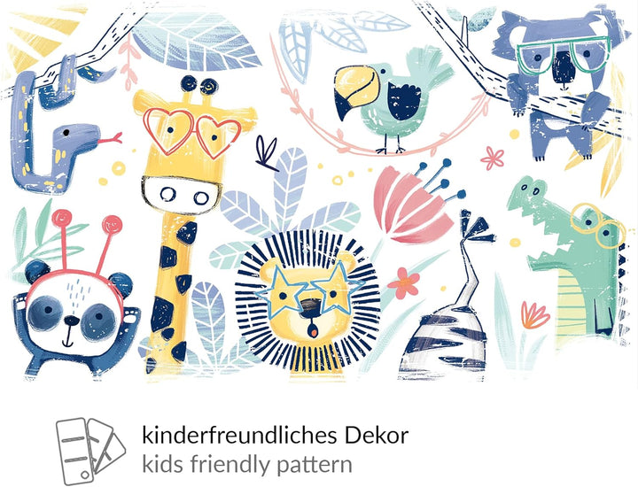 alfi KIDS ISO BOTTLE 350ml, crazy jungle, Isoliertrinkflasche Kinder aus Edelstahl, absolut dicht mi
