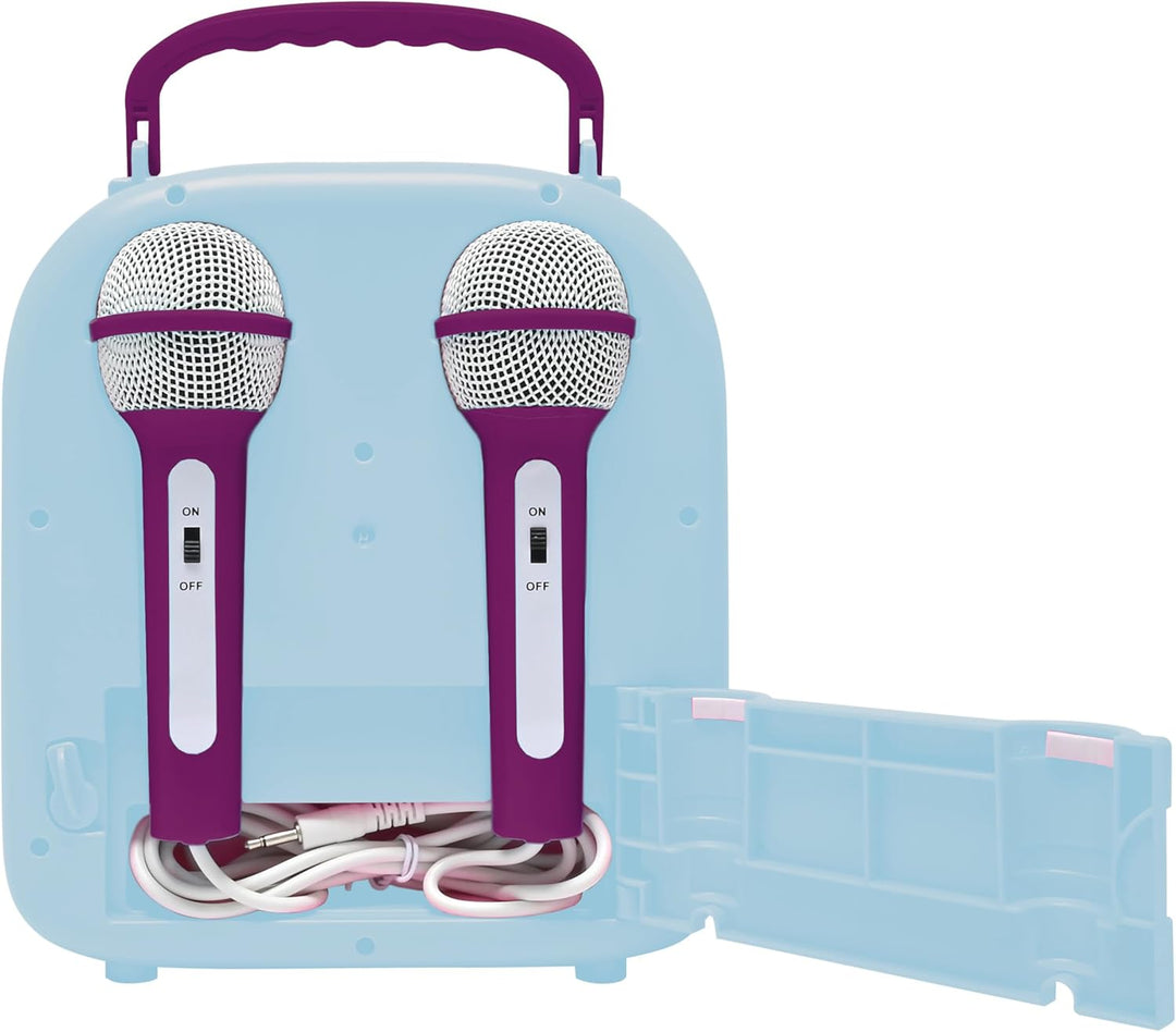 Lexibook BTC050FZ Frozen 2, Anna & ELSA, Mein geheimes tragbares Lautsprecher mit Mikrofon, Karaoke-
