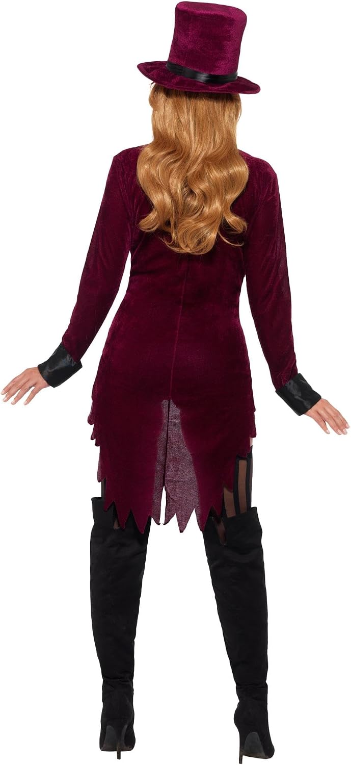 Smiffys Fever Voodoo Costume, Black &amp; Red Halloween und Karneval X-Small (UK 4-6) Schwarz, X-Small (