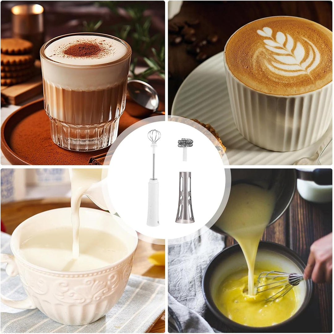 Handheld Milchaufschäumer Für Kaffee,Wiederaufladbarer Rührstab - Kaffeeschäumer | Für Zuhause, Café