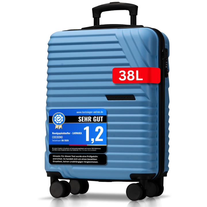 Cocoono Premium Handgepäck Koffer 55x40x20cm - passend für Ryanair, Lufthansa, Eurowings und co. I 3