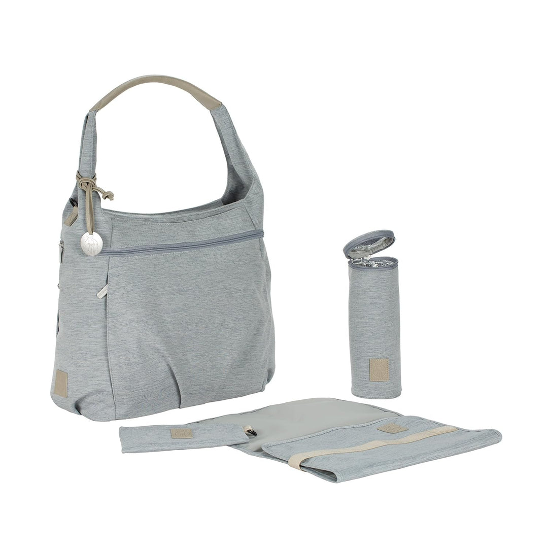 LÄSSIG Baby Wickeltasche Stylische Tasche nachhaltig Babytasche/Green Label Hobo Bag Grau, Grau
