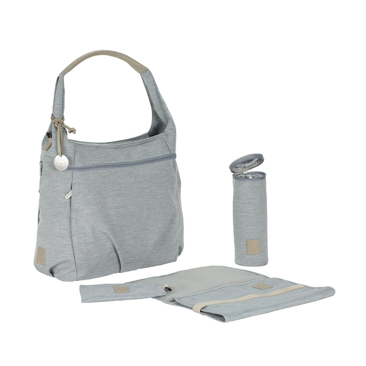 LÄSSIG Baby Wickeltasche Stylische Tasche nachhaltig Babytasche/Green Label Hobo Bag Grau, Grau
