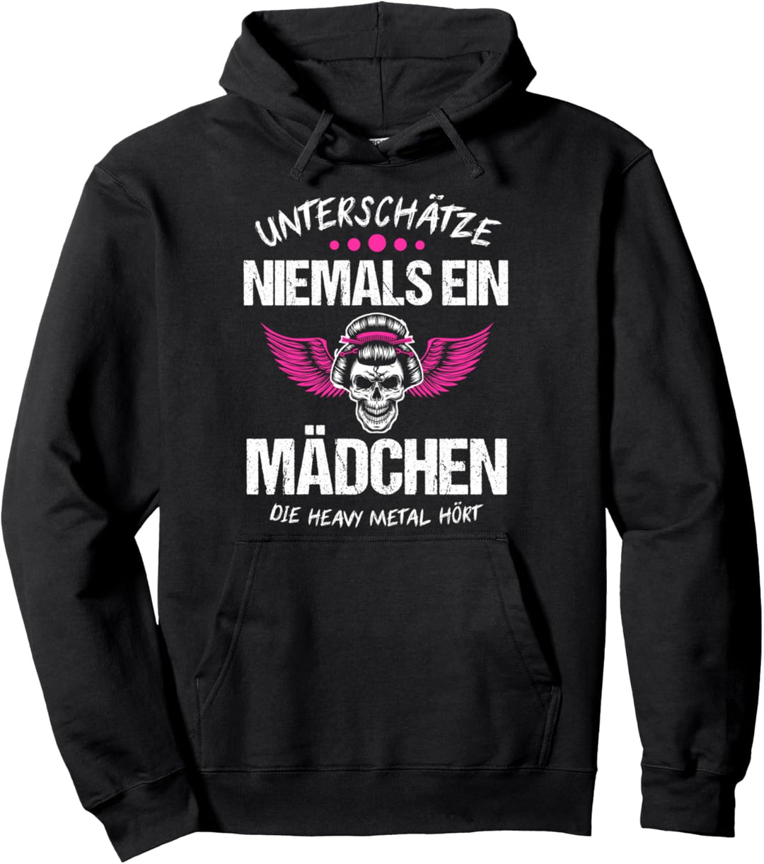 Heavy Metal Mädchen Musik Heavy Metal Fan Pullover Hoodie