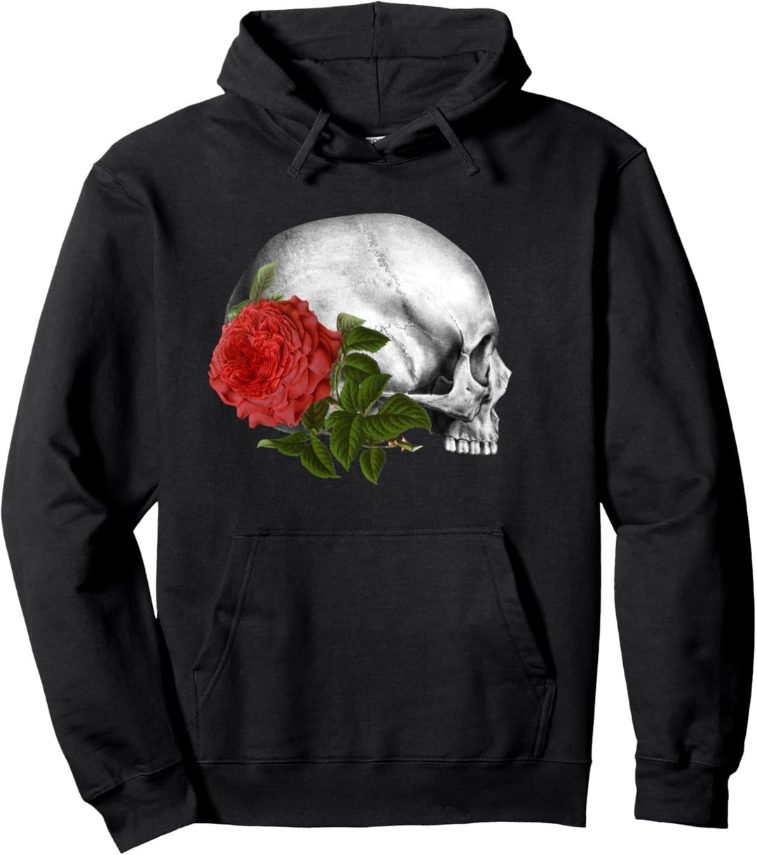 Gothik goth schwarz Totenkopf Tod Skull Punk dark Pullover Hoodie