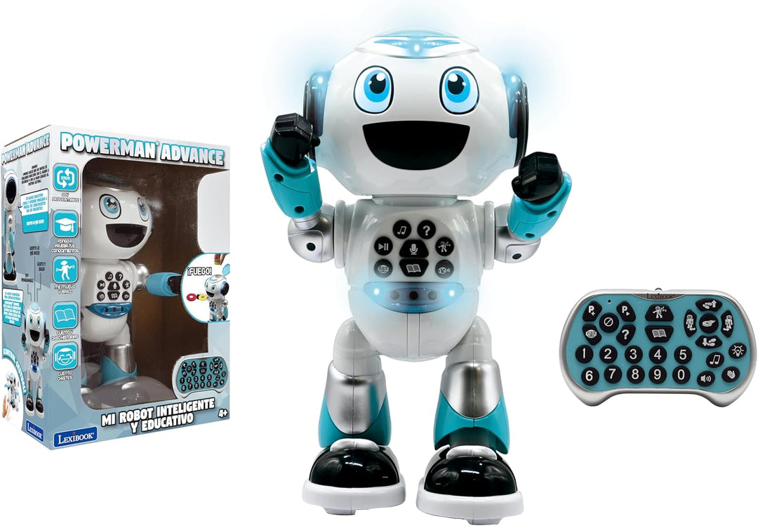 LEXIBOOK Powerman Advance-Fernbedienung Roboter, Interaktives Spielzeug Kinder, Gehen, Tanzen, Musik