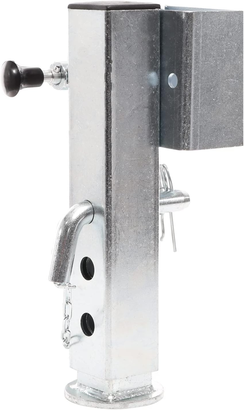 XPOtool 2X Stützfuss 350 mm Schwenkstütze bis 1300 kg aus Stahl für Anhänger inkl. Befestigungsmater