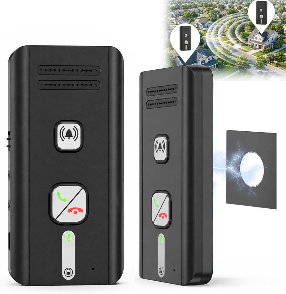 Gegensprechanlage, HOVCEH 2 Pack 500m Sprechanlage, 2 Wege Kabelloses Gegensprechanlagen, Intercom S