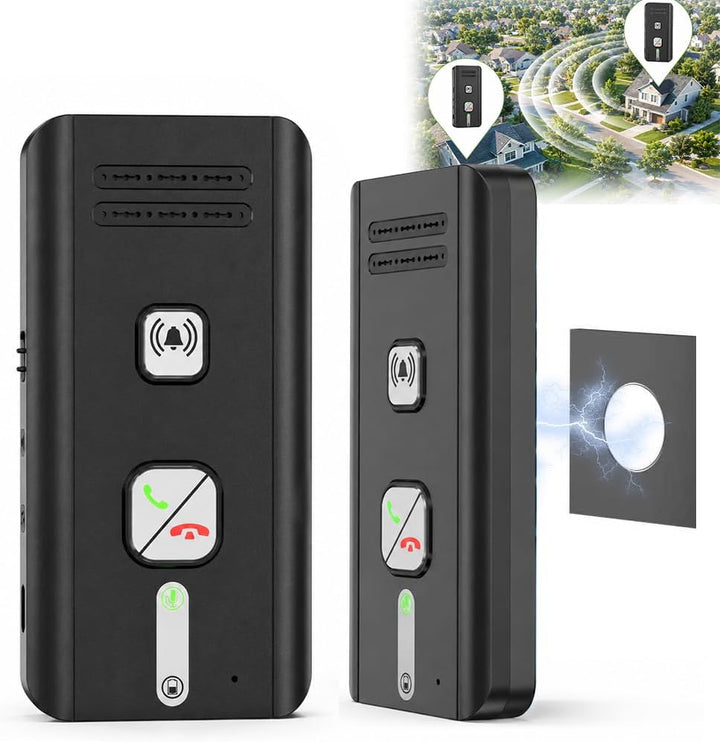 Gegensprechanlage, HOVCEH 2 Pack 500m Sprechanlage, 2 Wege Kabelloses Gegensprechanlagen, Intercom S