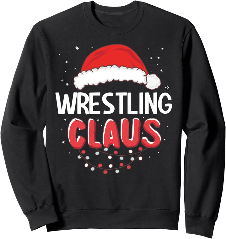 Wrestling Claus Weihnachtsmann Kostüm Outfit Sweatshirt