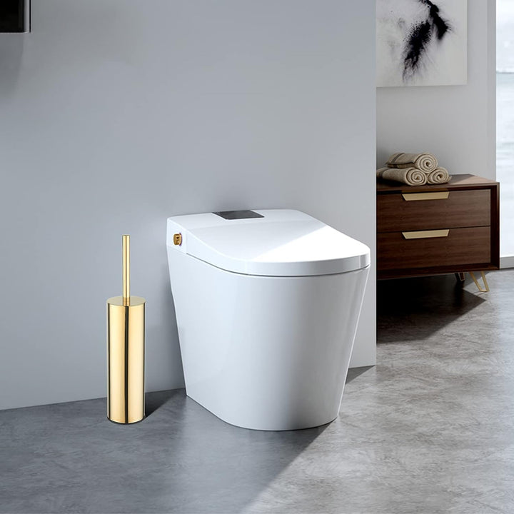 BGL 304 runder, Langer Toilettenbürstenhalter aus 304 Edelstahl Gold, Gold