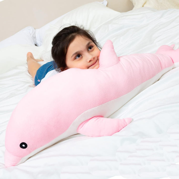 Kekeso Delfin Plüschtiere Schöne Gefüllte Weiche Tier Umarmungskissen Delphin Puppen für Kinder(70cm