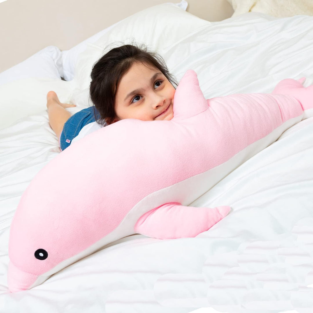 Kekeso Delfin Plüschtiere Schöne Gefüllte Weiche Tier Umarmungskissen Delphin Puppen für Kinder(50cm