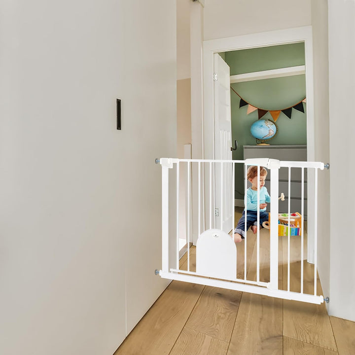 Türschutzgitter Ohne Bohren Treppengitter für Kinder 95-105cm breit, Auto-Close Baby Türgitter Trepp