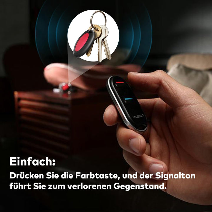 VODESON Wireless Key Finder RF Kabelloser Sachenfinder Schlüsselfinder Schlüsselanhänger Wallet Loca