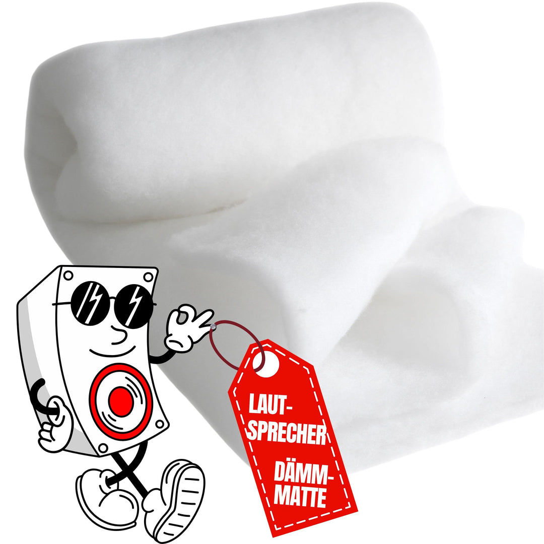 Lautsprecher Dämmung 500x160cm (18mm dick) Akustik Vlies Absorber | Akustikvlies für bessere Raumaku