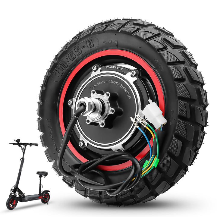 E Scooter Motor 48V 800W für Kugoo M4 PRO Hinterrad Motor, 800W Motor mit Reifen Schlauch 80/65-6, H