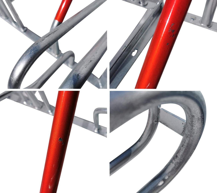 6er Fahrradständer Reihenparker Anlehnparker Anlehnbügel B-Ware mit Diebstahlsicherung