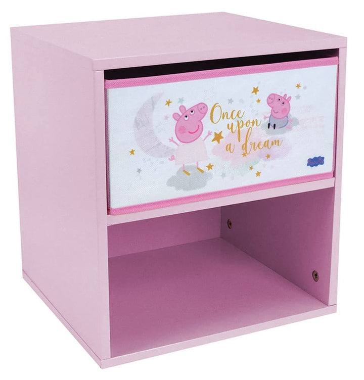 FUN HOUSE Kinder 713497 Peppa Pig Nachttisch mit Schublade H.36 X L. 33 x 30 cm
