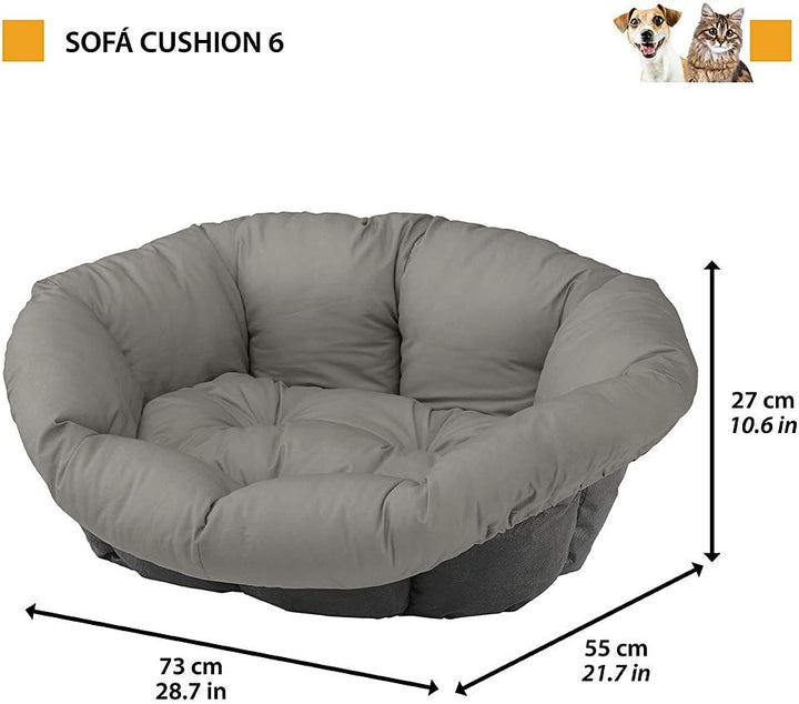 Ferplast Hundekissen, Hundebett und Katzenbett SOFA 'CUSHION 6 Kissen für Haustiere, gepolsterter Be