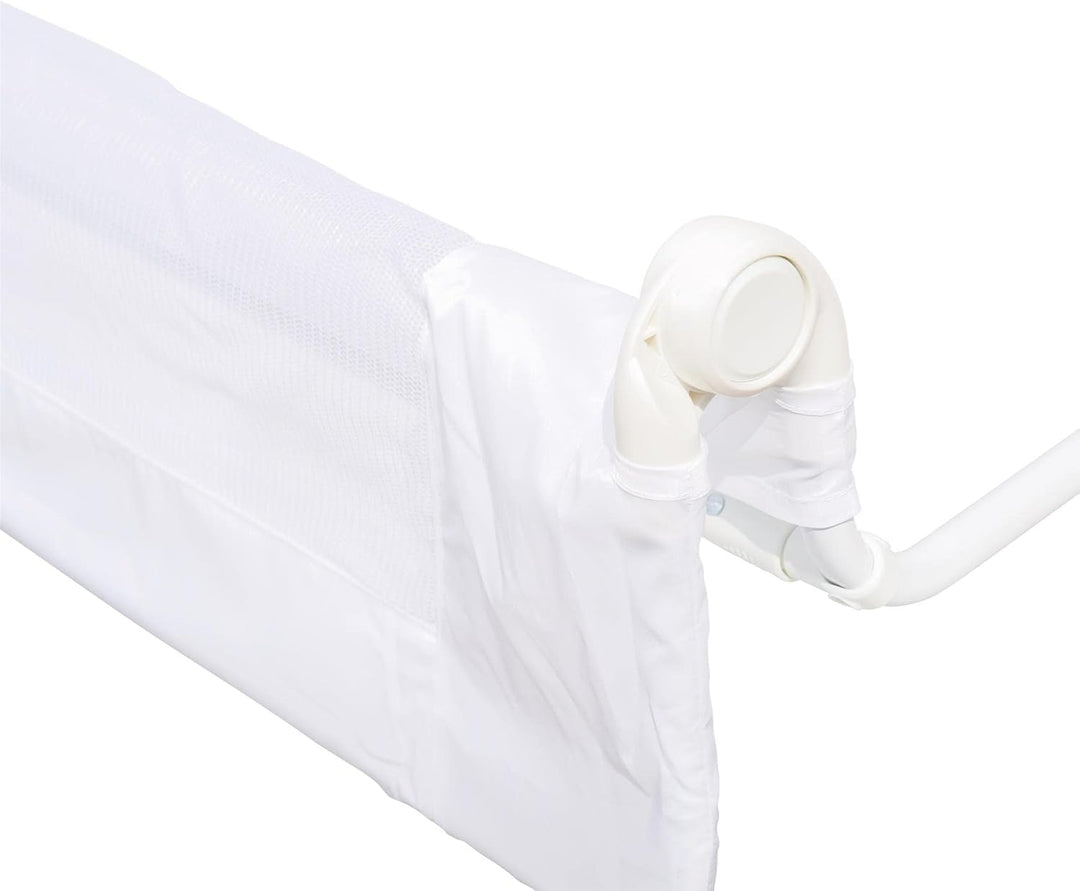 Safetots Bettgitter Weiss, 90cm breit x 40cm hoch, Bettschutzgitter für Kleinkinder zur Sicherheit,