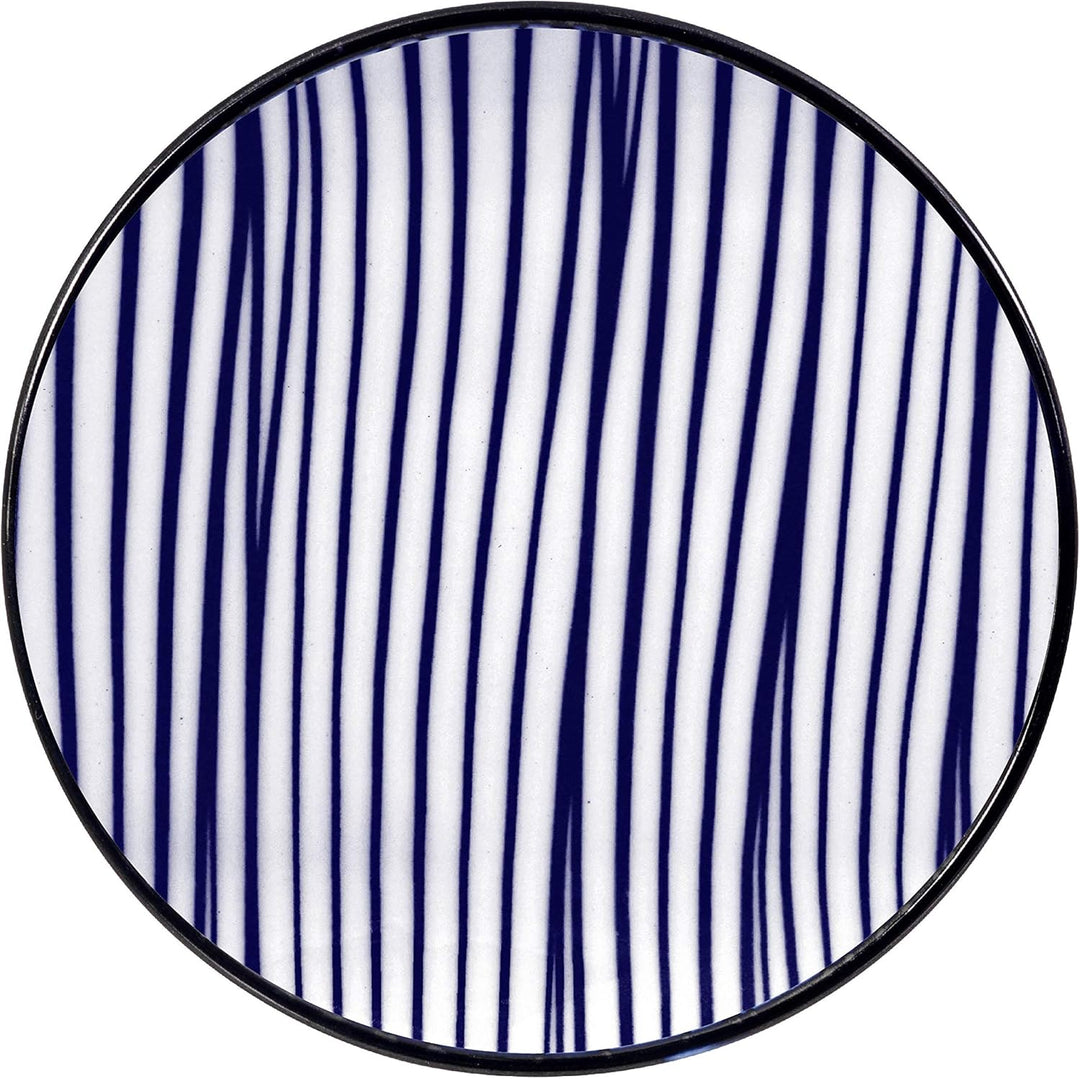 TOKYO design studio Nippon Blue Sushi-Set blau-weiss, 6-TLG., 2X Sushi-Platten 2X Saucen-Schalen, 2X