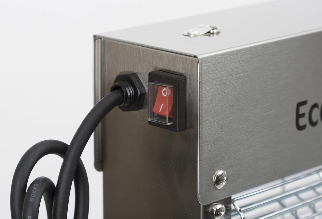 Kerbl 299936 Elektrische Fliegenvernichter Ecokill, Inox IP X 4, 2 x 20 W, 1 Stück (1er Pack), IP X
