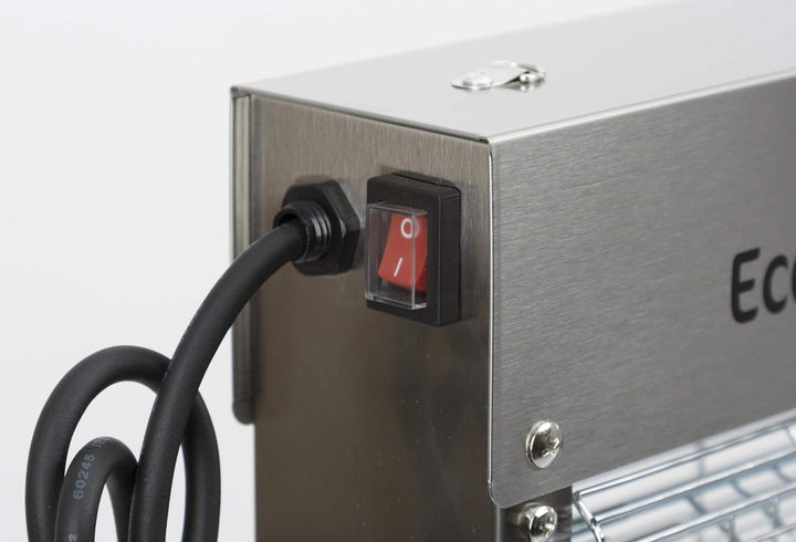 Kerbl 299936 Elektrische Fliegenvernichter Ecokill, Inox IP X 4, 2 x 20 W, 1 Stück (1er Pack), IP X