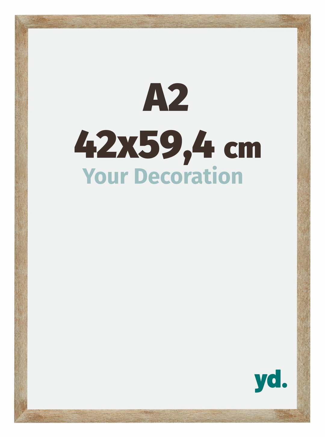 yd. Your Decoration - Bilderrahmen 42,00x59,40 cm - Bilderrahmen aus MDF mit Acrylglas - Antireflex