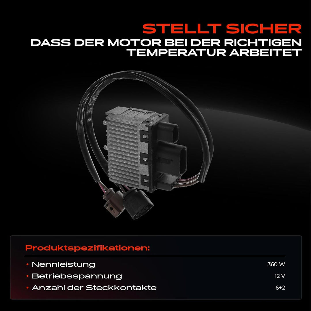 Frankberg Lüftersteuergerät Steuergerät 2-polig für A4 8D2 B5 Allroad 4BH C5 A6 4B 4B2 C5 A6 Avant 4