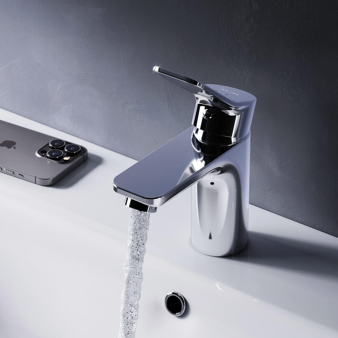 AM.PM X-Joy Waschtischarmatur mit Einhebelmischer | SoftMotion Keramikkartusche, Neoperl Aerator | k