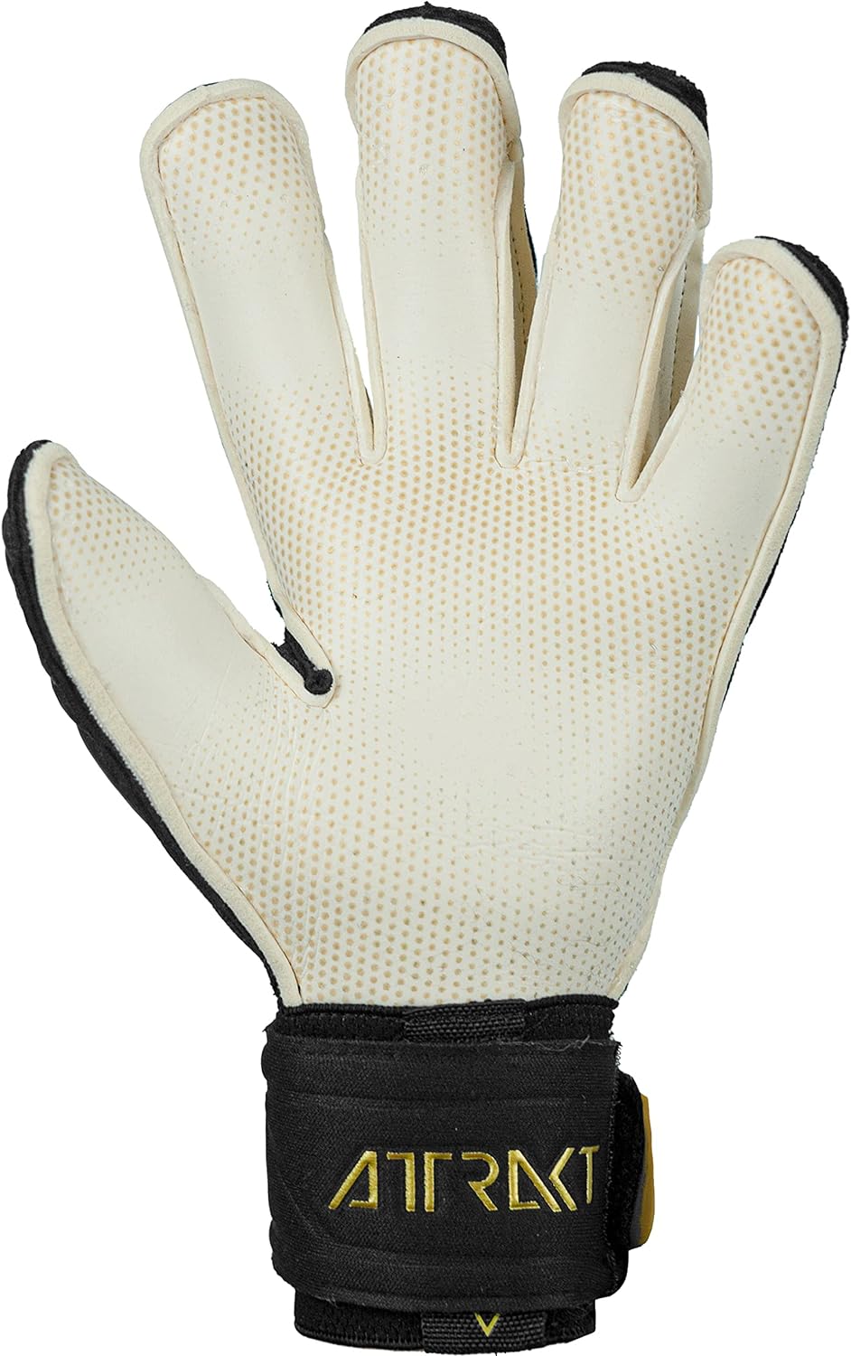 Reusch Herren Attrakt Glueprint Unisex Torwarthandschuhe mit Aussennaht Schnitt und Grip Gold X Bela