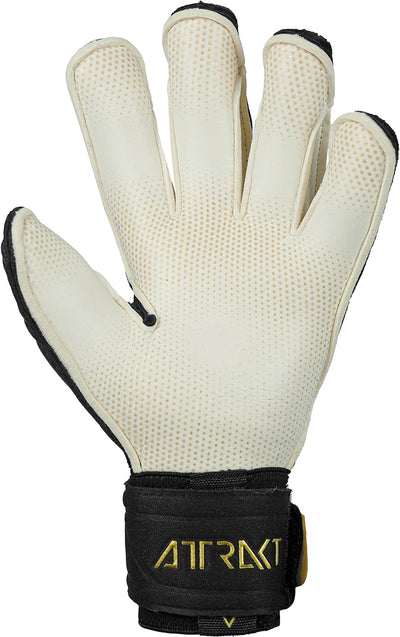 Reusch Herren Attrakt Glueprint Unisex Torwarthandschuhe mit Aussennaht Schnitt und Grip Gold X Bela