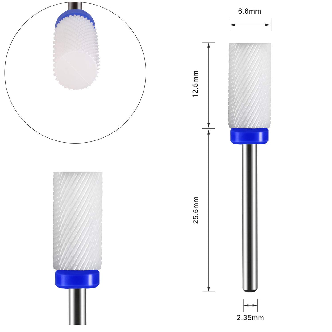 Nagelfräser elektrisch JSDA® 6MW Inkl Diamant 4x Bits Set und 1x Keramik Aufsatz Maniküre/Pediküre F