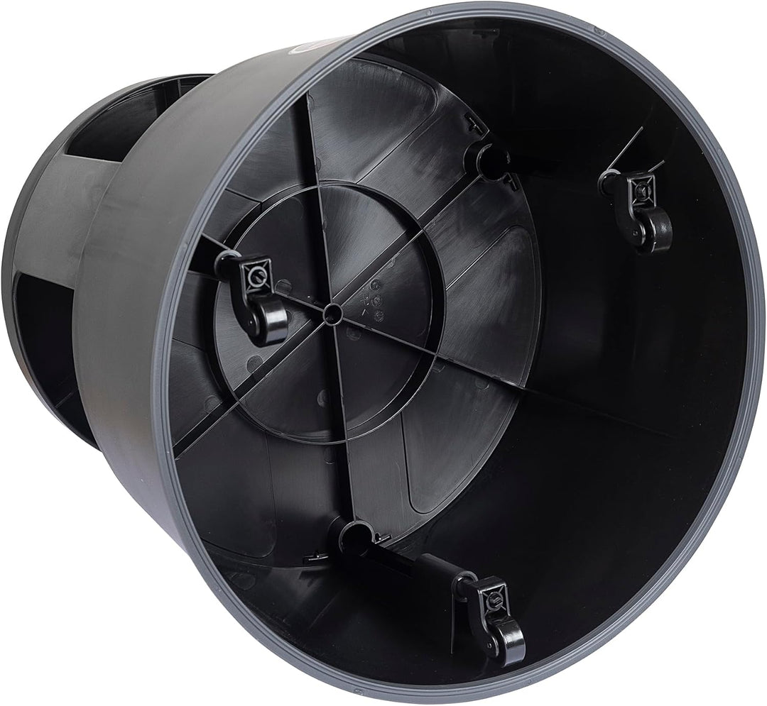 WEDO Rollhocker Super Step – robuster Tritthocker aus bruchfestem Kunststoff, TÜV/GS-geprüft nach EU