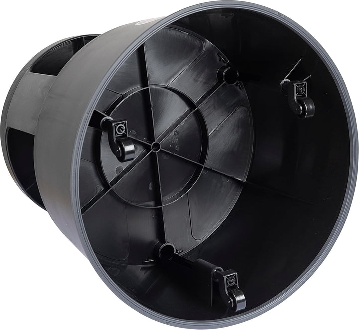 WEDO Rollhocker Super Step – robuster Tritthocker aus bruchfestem Kunststoff, TÜV/GS-geprüft nach EU