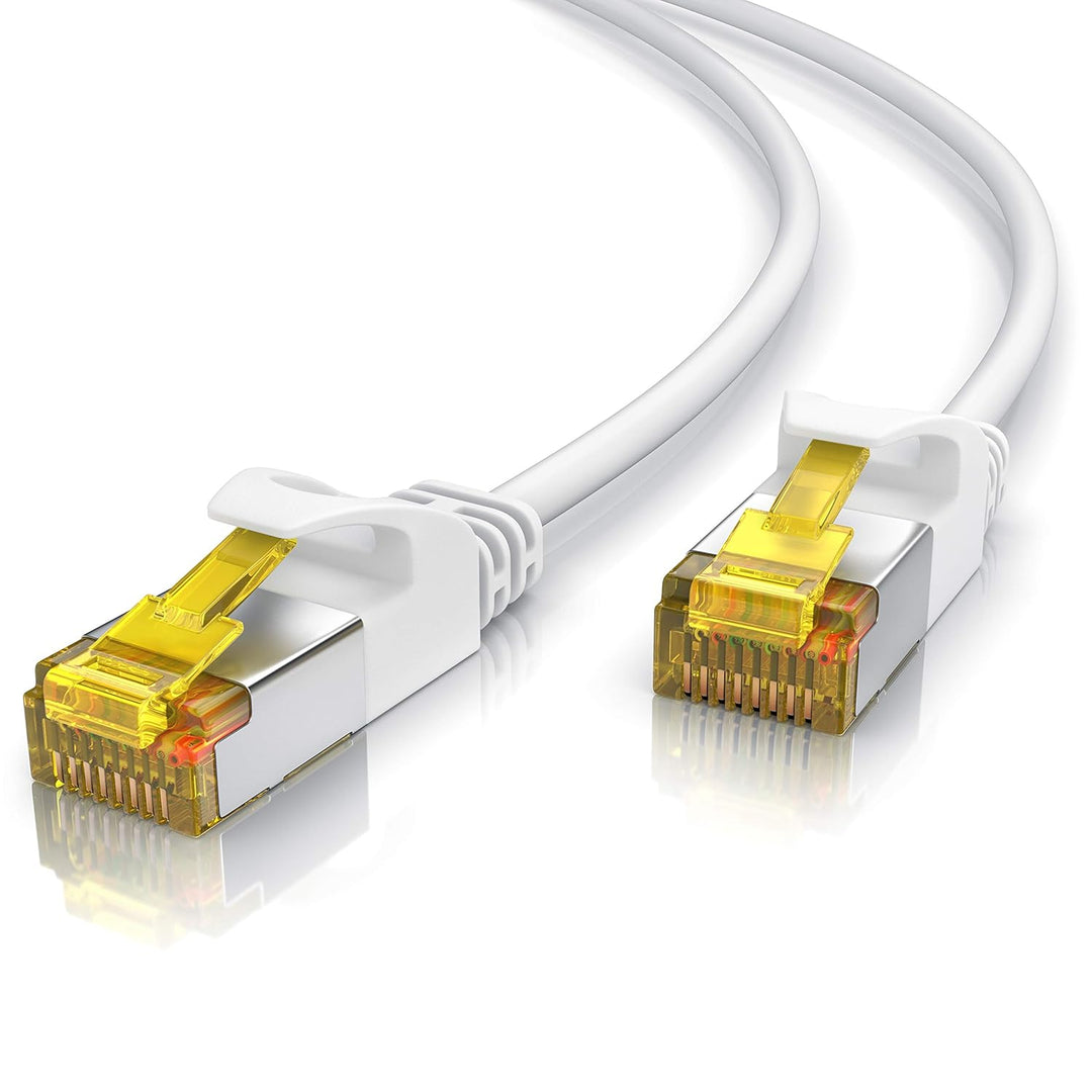 CSL - CAT 7 Netzwerkkabel Slim - 15m - Patchkabel – RJ45 – LAN Ethernet Gigabit Kabel – 10000 Mbit –