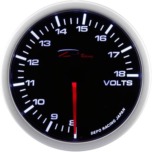 Depo Racing WA-Series Instrument - Volt 8-18V - 52mm