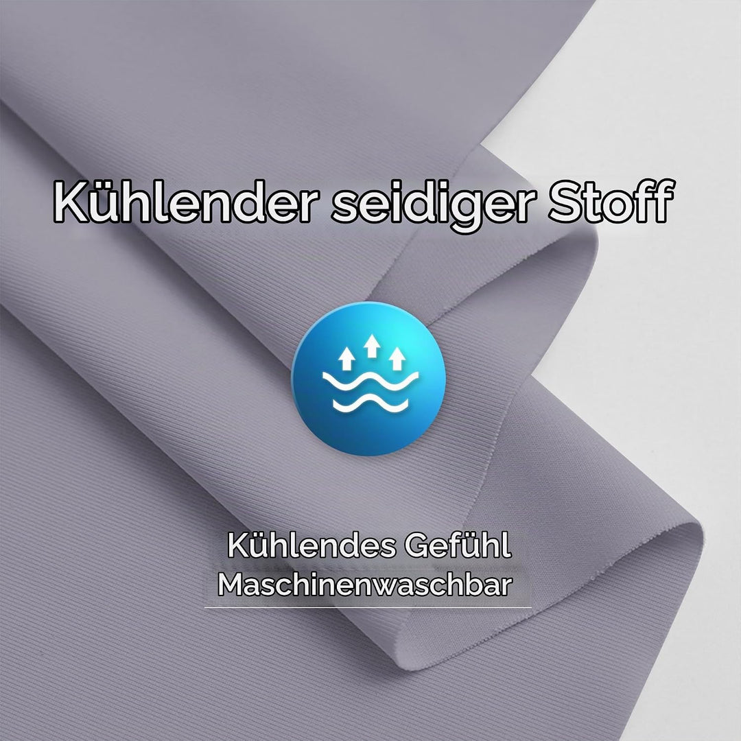Schwangerschaftskissen mit Kühlung Bezug für Heisser Schläfer | J Form Seitenschläferkissen,Kissen S