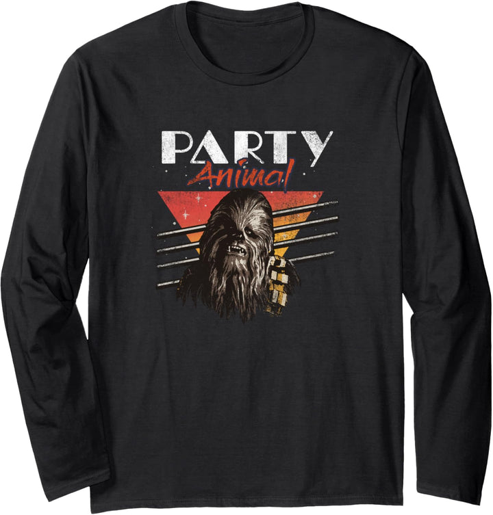 Star Wars Chewbacca Party Animal Vintage Langarmshirt