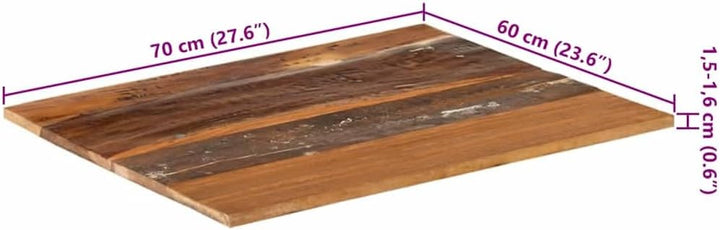 vidaXL Tischplatte Massivholzplatte Holzplatte Ersatztischplatte Holz Platte für Couchtisch Rechteck