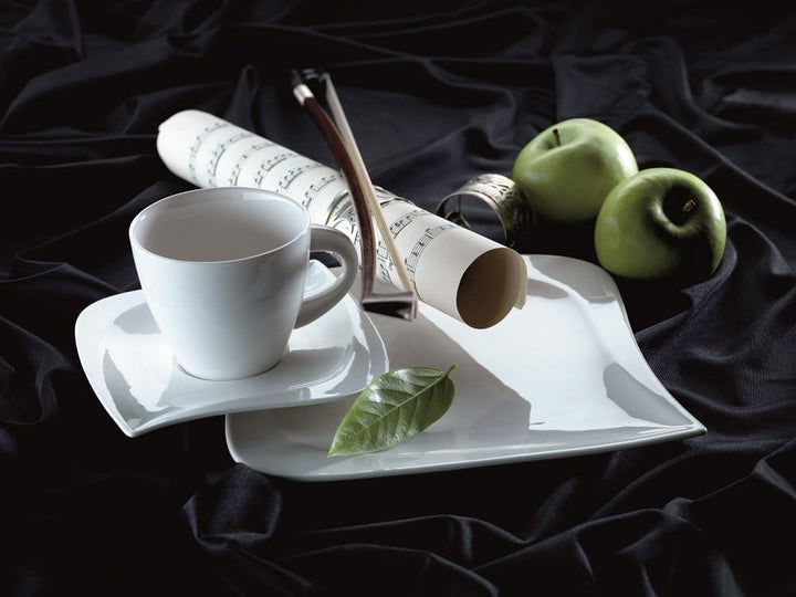 Mäser Serie La Musica, Kaffeeservice 18-teilig, für 6 Personen, Porzellan, weiss Kaffeeservice 18-tl