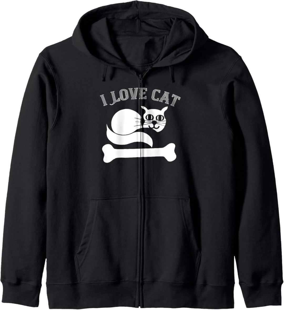I Love My Cat - Funny Cat Lover Kapuzenjacke