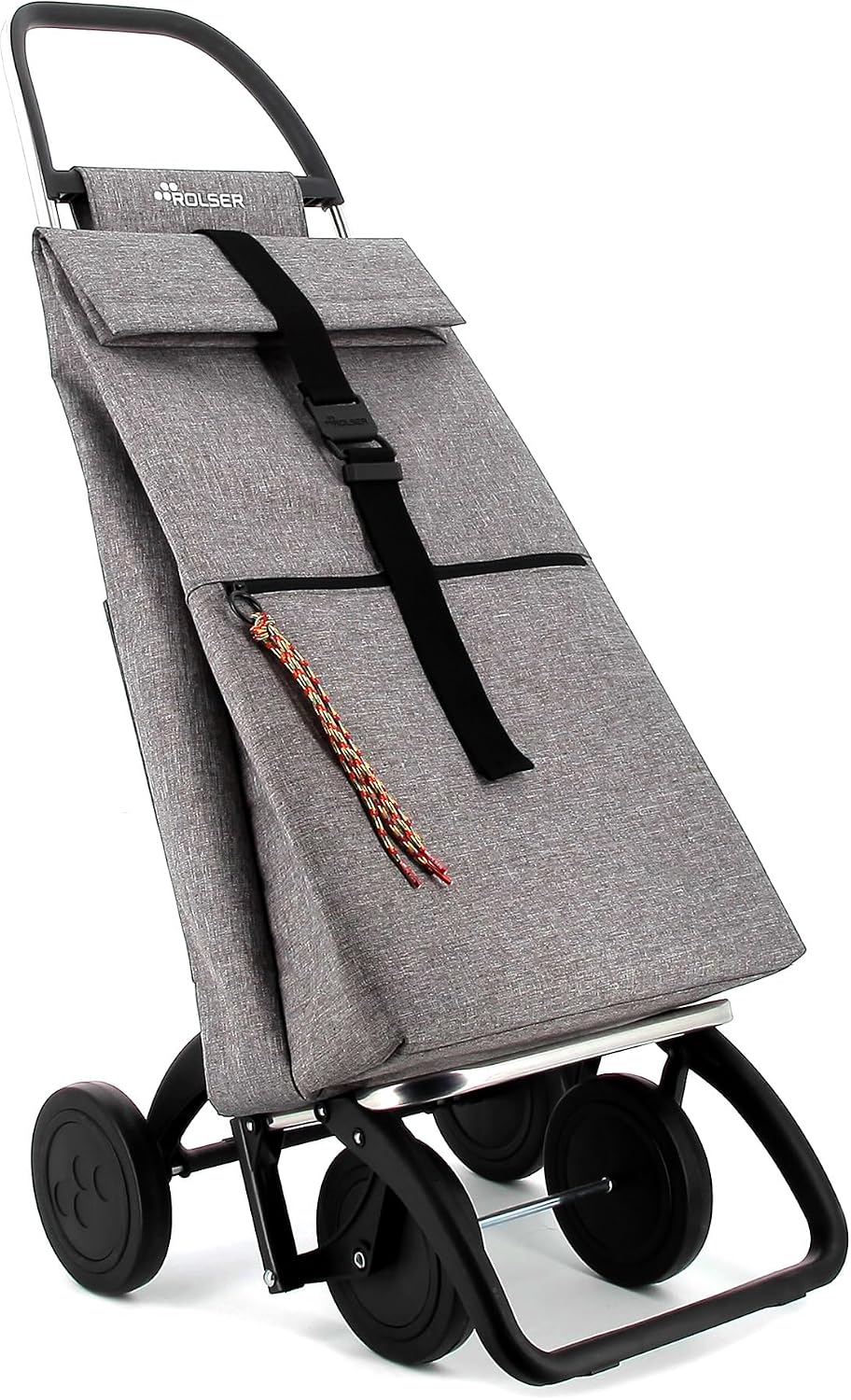 Einkaufstrolley Rolser Big Tweed 4 Räder - Grau 4 Räder Grau, 4 Räder Grau
