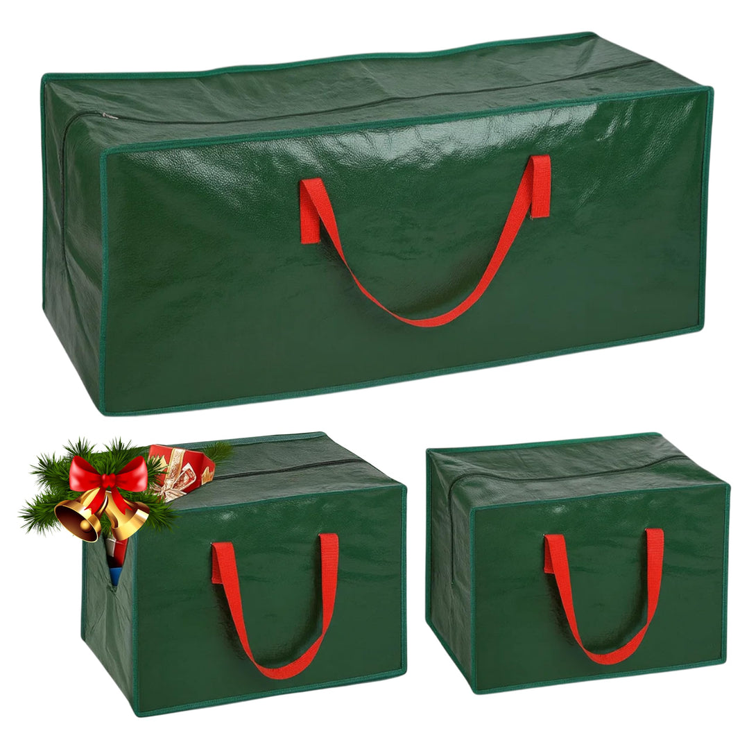 ARSUK Aufbewahrungstasche für Weihnachtsbäume, mit 2 Aufbewahrungstaschen für Weihnachtsdekorationen