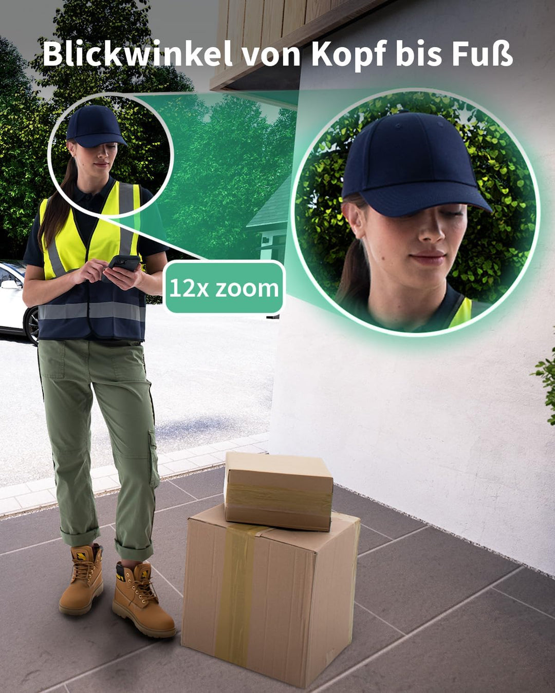 Arlo HD Video Türklingel Mit Kamera Kabellos, 1080p, WLAN Doorbell, Bewegungsmelder, 2-Wege-Audio, R
