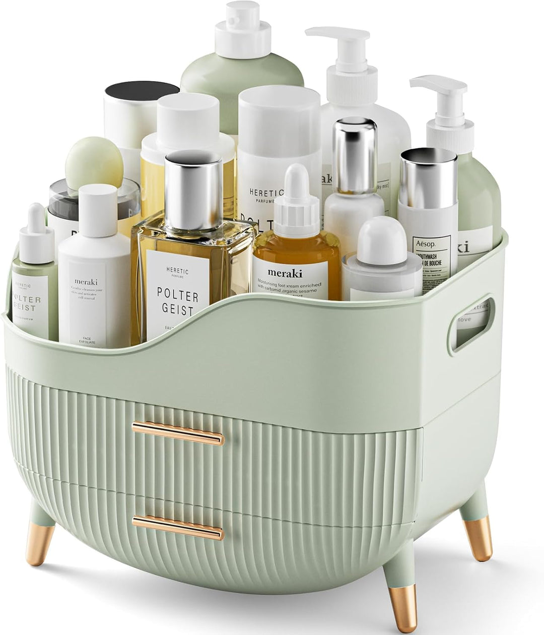 Kousee Make-up-Organizer mit Schubladen, Hautpflege-Organizer für Schminktisch, Aufbewahrungsbox mit