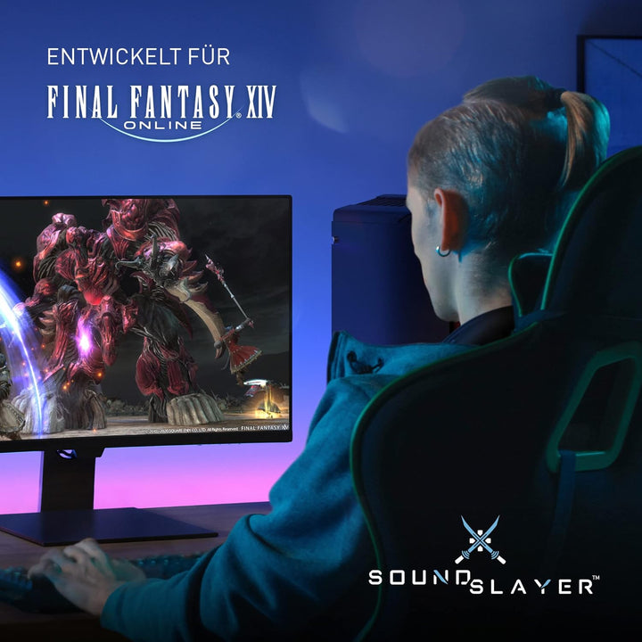 Panasonic SC-GN01-FF Gaming Final Fantasy Nacken-Lautsprecher (Limited Edition, eingebautes Mikrofon