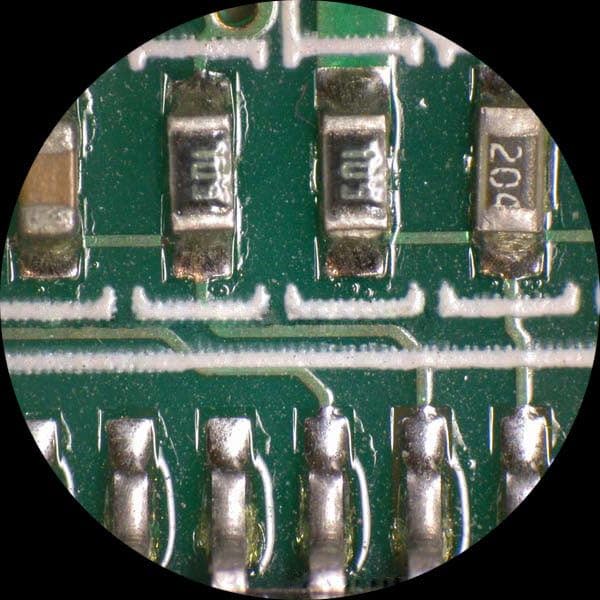 AmScope SM-4TZZ-144A Trinokulares Stereomikroskop mit 4-Zonen-144-LED-Ringlicht, 3.5X-180X, Weiss