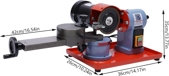 250W Sägeblattschärfgerät, 2850Rpm Schärfmaschine, Verstellbarer Blattschärfer für 80-700 mm Sägeblä